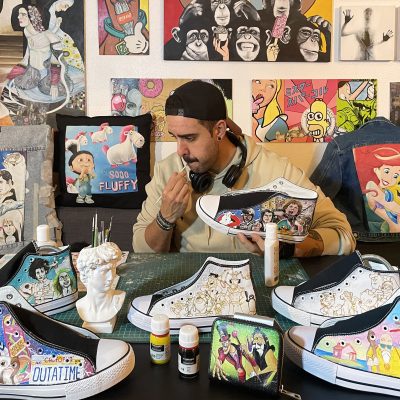 Pintar en canvas y denim: Entrevista a Maquinando Arte